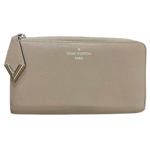 ルイ・ヴィトン LOUIS VUITTON ポルトフォイユ・コメット M63147 ガレ　シルバー金具 トリヨン レディース 長財布