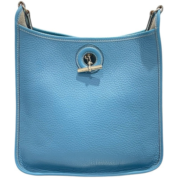 エルメス HERMES ヴェスパPM □A刻 ブルージーン　シルバー金具 トリヨンクレマンス ユニセックス ショルダーバッグ