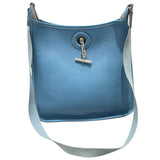 エルメス HERMES ヴェスパPM □A刻 ブルージーン　シルバー金具 トリヨンクレマンス ユニセックス ショルダーバッグ