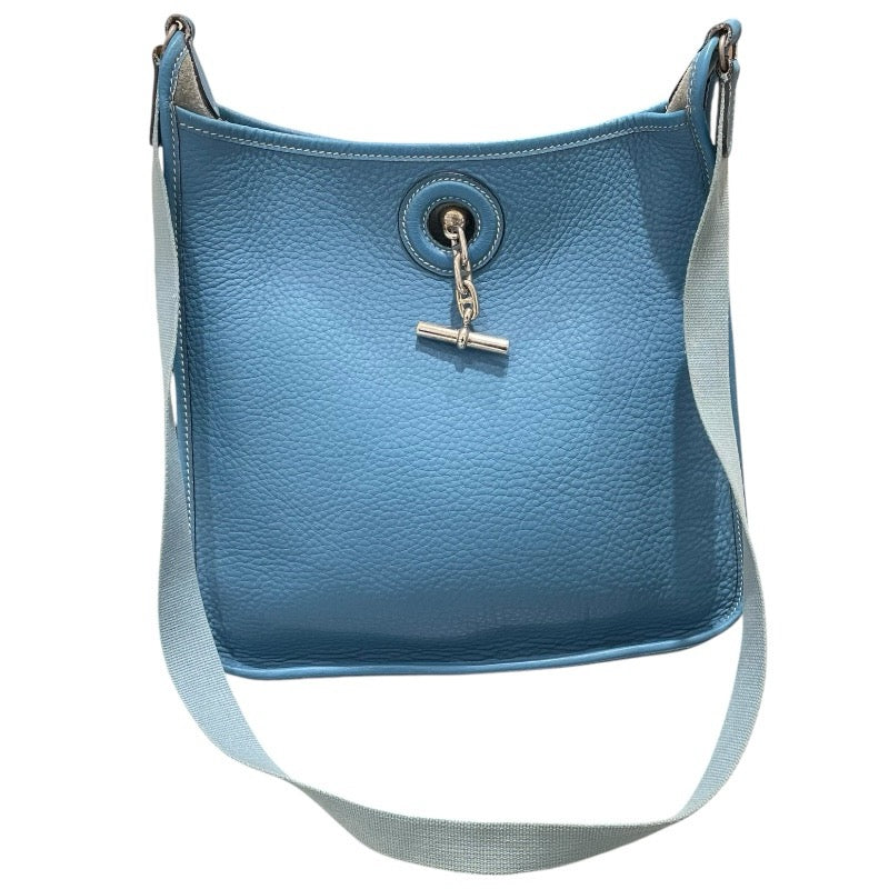 エルメス HERMES ヴェスパPM □A刻 ブルージーン　シルバー金具 トリヨンクレマンス ユニセックス ショルダーバッグ