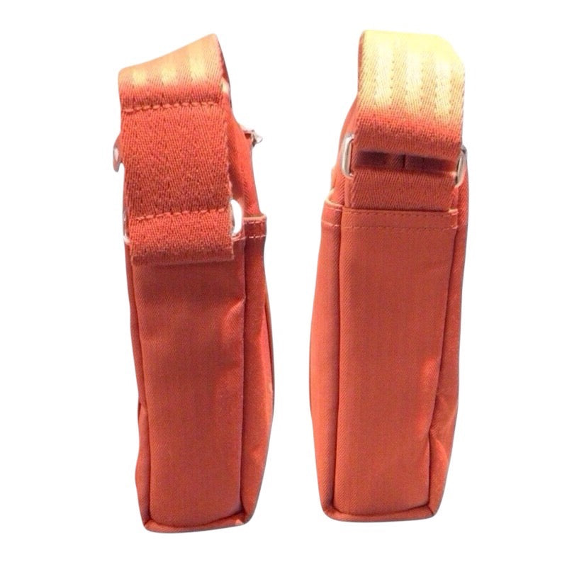 エルメス HERMES アカプルコ バンドリエール PM オレンジ シルバー金具 トワル ユニセックス ショルダーバッグ