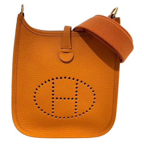 エルメス HERMES エヴリンTPM B刻 オレンジ　ゴールド金具 トリヨンクレマンス ユニセックス ショルダーバッグ