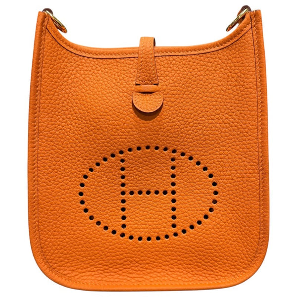 エルメス HERMES エヴリンTPM B刻 オレンジ　ゴールド金具 トリヨンクレマンス ユニセックス ショルダーバッグ