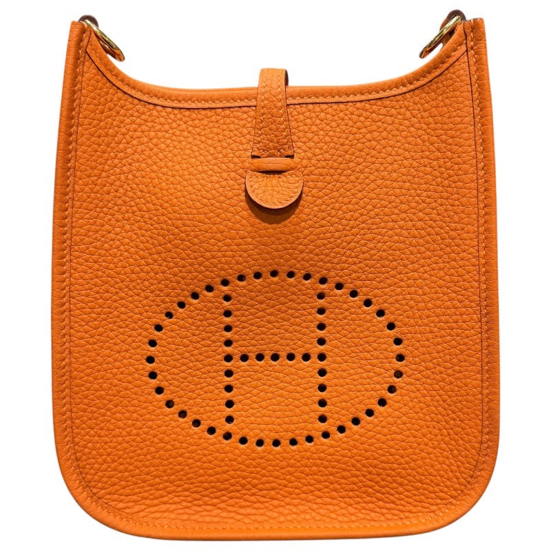 エルメス HERMES エヴリンTPM B刻 オレンジ　ゴールド金具 トリヨンクレマンス ユニセックス ショルダーバッグ