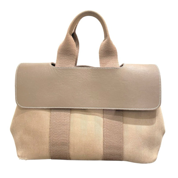 エルメス HERMES ヴァルパライソPM ベージュ トワル レディース ハンドバッグ