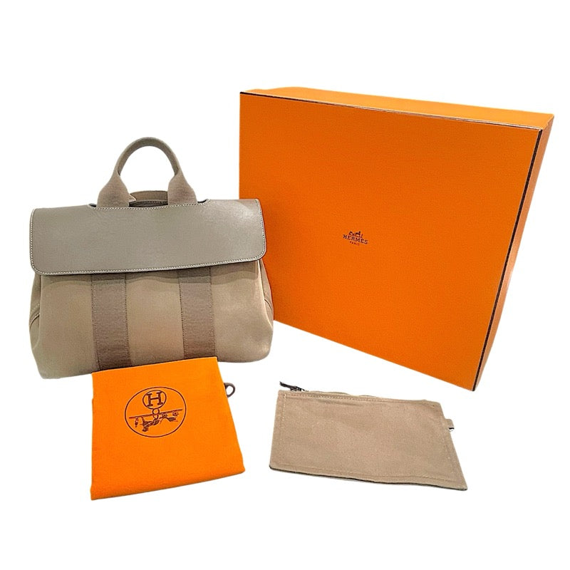 エルメス HERMES ヴァルパライソPM ベージュ トワル レディース ハンドバッグ