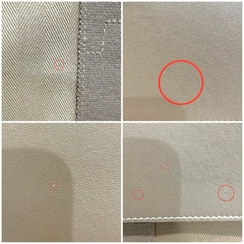 エルメス HERMES ヴァルパライソPM ベージュ トワル レディース ハンドバッグ