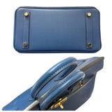 エルメス HERMES バーキン25 U刻 ブルータラサ　ゴ―ルド金具 スイフト レディース ハンドバッグ