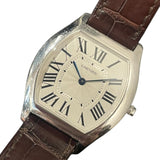 カルティエ Cartier トーチュMM W1556363 18Kホワイトゴールド/革ベルト メンズ 腕時計