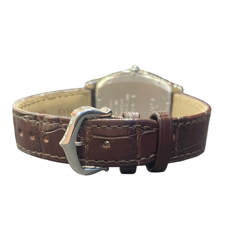カルティエ Cartier トーチュMM W1556363 18Kホワイトゴールド/革ベルト メンズ 腕時計