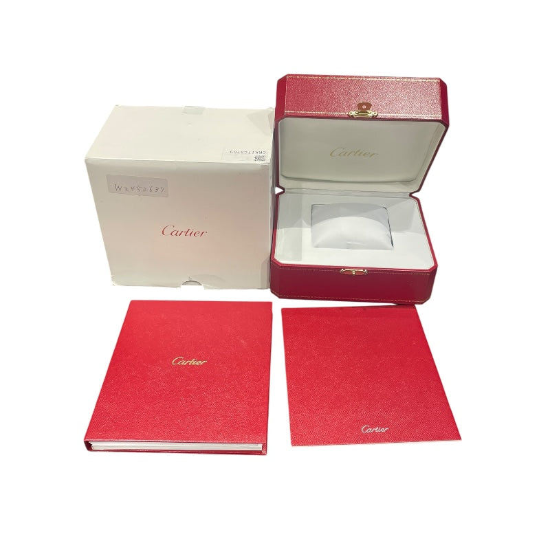 カルティエ Cartier トーチュMM W1556363 18Kホワイトゴールド/革ベルト メンズ 腕時計