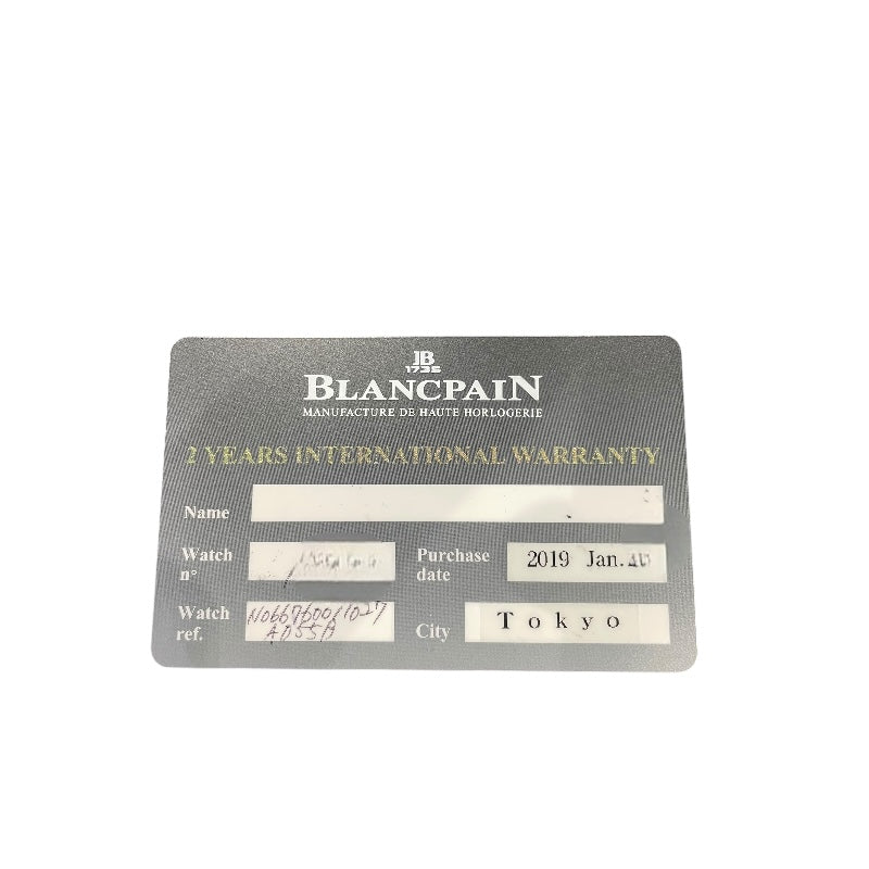 ブランパン BLANCPAIN ヴィルレカンティエ 6676-1127-55B ステンレススティール/革ベルト メンズ 腕時計