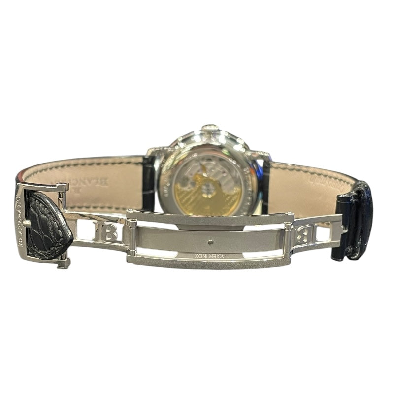ブランパン BLANCPAIN ヴィルレカンティエ 6676-1127-55B ステンレススティール/革ベルト メンズ 腕時計