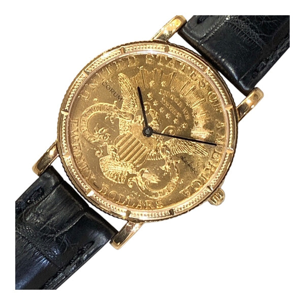 コルム CORUM ヘリテージ　コインウォッチ K18イエローゴールド メンズ 腕時計