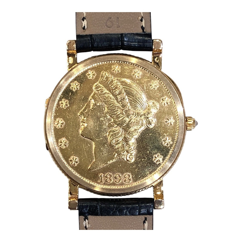 コルム CORUM ヘリテージ　コインウォッチ K18イエローゴールド メンズ 腕時計