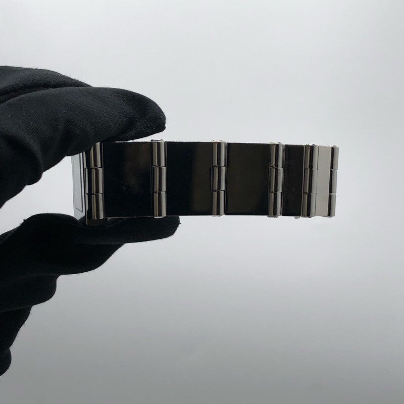 グッチ GUCCI スクエアウォッチ 600J ブラック SS レディース 腕時計