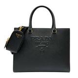 プラダ PRADA サフィアーノ 2WAYハンドバッグ 1BA337 ブラック サフィアーノレザー レディース ハンドバッグ
