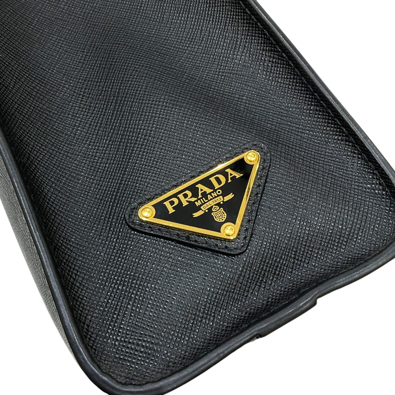 プラダ PRADA サフィアーノ 2WAYハンドバッグ 1BA337 ブラック サフィアーノレザー レディース ハンドバッグ