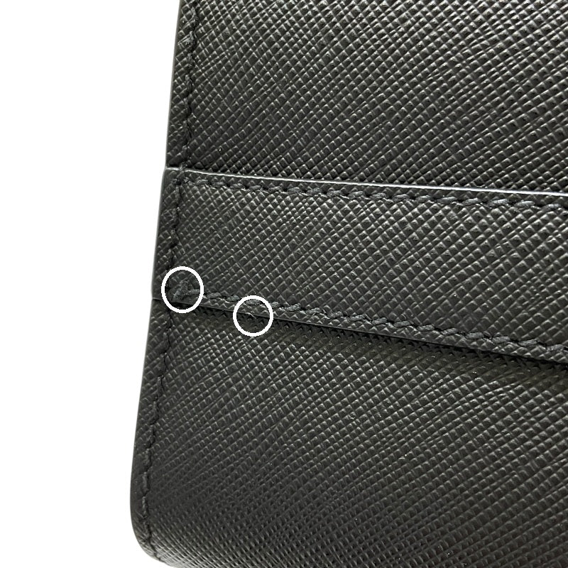プラダ PRADA サフィアーノ 2WAYハンドバッグ 1BA337 ブラック サフィアーノレザー レディース ハンドバッグ