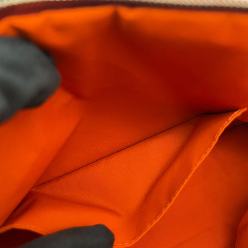 エルメス HERMES ボリードポーチ25 ボルドー シルバー金具 トワル レディース ポーチ