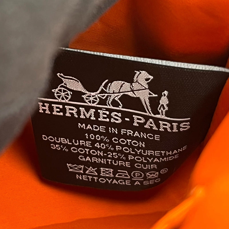 エルメス HERMES ボリードポーチ25 ボルドー シルバー金具 トワル レディース ポーチ