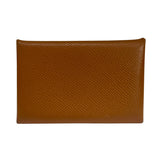 エルメス HERMES カルヴィ □Q刻（2013年） ゴールド エプソン レディース カードケース
