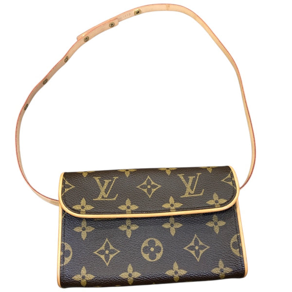 ルイ・ヴィトン LOUIS VUITTON ポシェットフロランティーヌ M51855 ブラウン/ゴールド金具 モノグラム レディース ショルダーバッグ