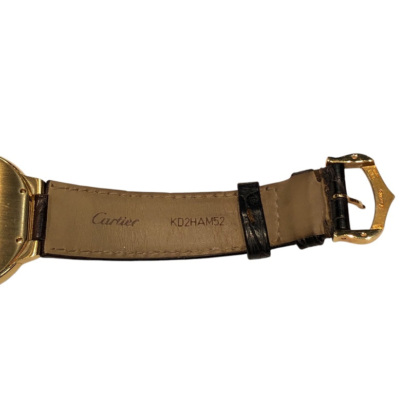カルティエ Cartier バロンブルー  W6900356 K18YG/純正尾錠/社外ベルト メンズ 腕時計