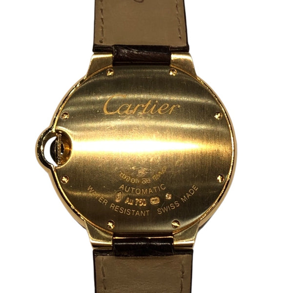 カルティエ Cartier バロンブルー  W6900356 K18YG/純正尾錠/社外ベルト メンズ 腕時計