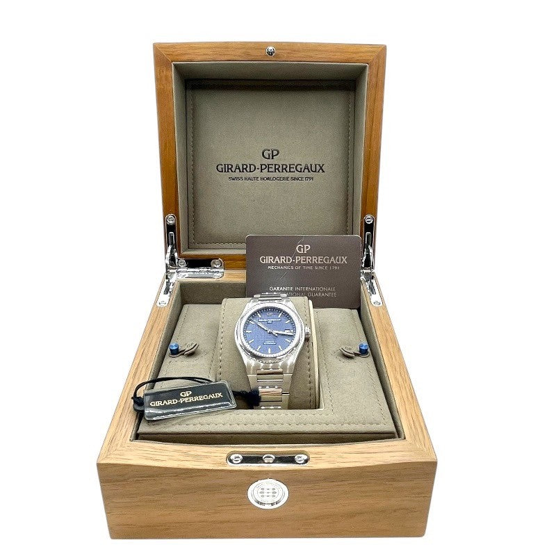 ジラール・ペルゴ GIRARD PERREGAUX ロレアート 創業225周年記念限定モデル 81000-11-431-11A ブルー SS 自動巻き メンズ 腕時計
