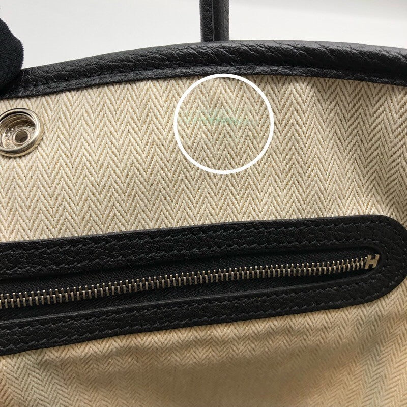 エルメス HERMES ガーデンパーティTPM U刻 ブラック ネゴンダ レディース ハンドバッグ