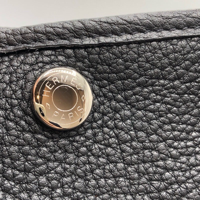 エルメス HERMES ガーデンパーティTPM U刻 ブラック ネゴンダ レディース ハンドバッグ