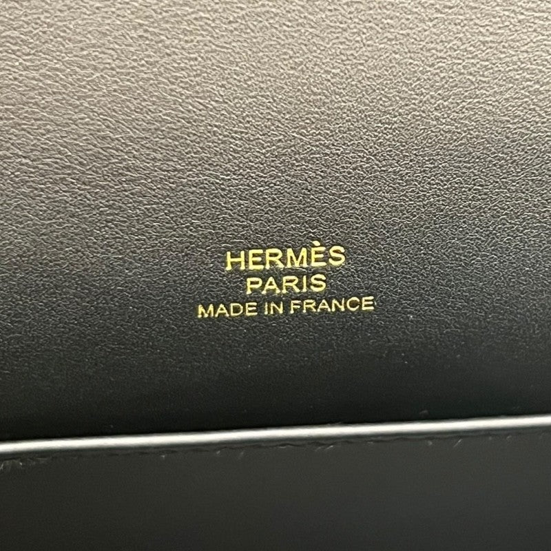 エルメス HERMES ポシェットケリー W刻 ブラック　GD金具 スイフト レディース ハンドバッグ