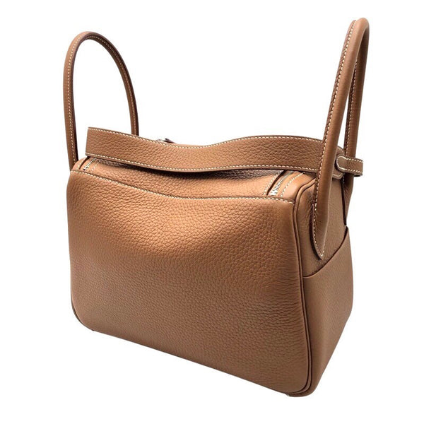 エルメス HERMES リンディ26 U刻 ゴールド×SV金具 トリヨン ユニセックス ショルダーバッグ