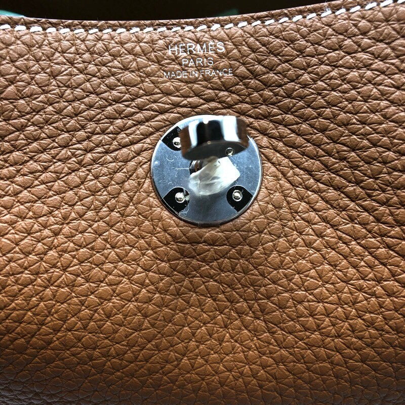 エルメス HERMES リンディ26 U刻 ゴールド×SV金具 トリヨン ユニセックス ショルダーバッグ