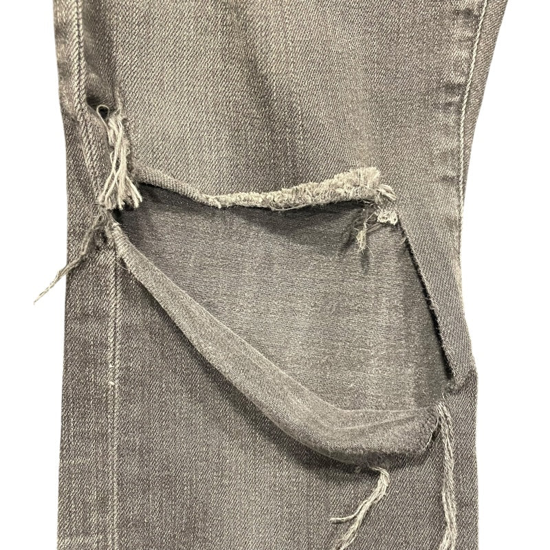 サンローラン SAINT LAURENT クラッシュ加工スキニーデニムパンツ グレー コットン メンズ デニムパンツ