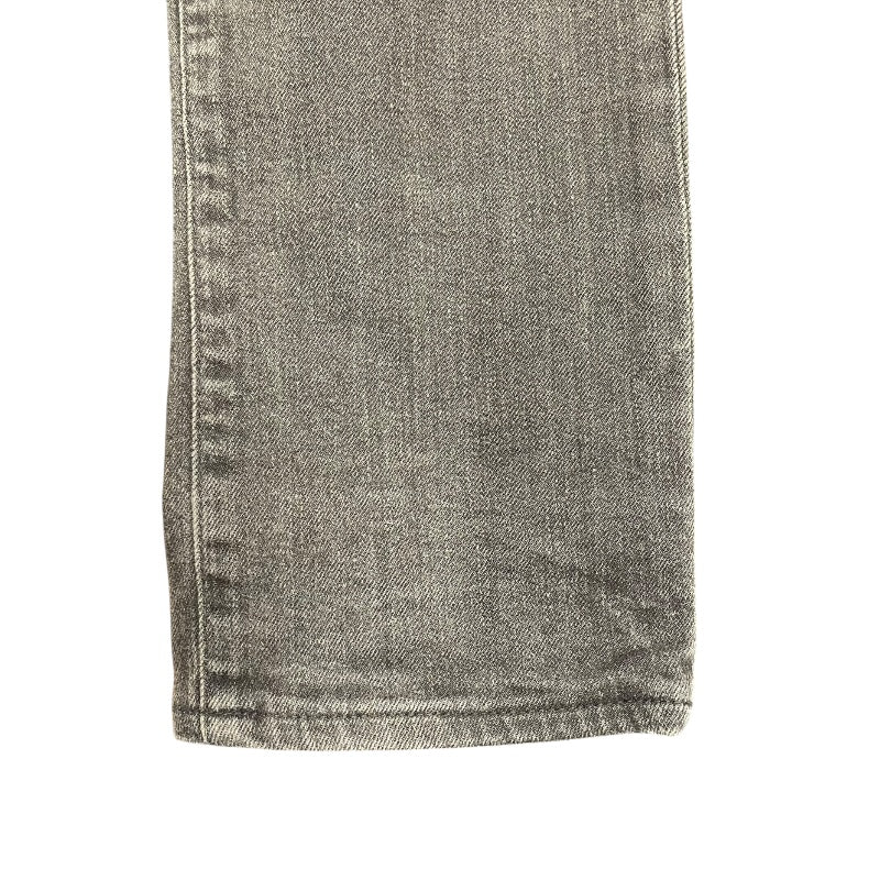 サンローラン SAINT LAURENT クラッシュ加工スキニーデニムパンツ グレー コットン メンズ デニムパンツ