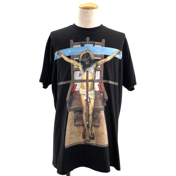 ジバンシィ GIVENCHY キリストプリントTシャツ 16J7124651 ブラック コットン メンズ 半袖Ｔシャツ