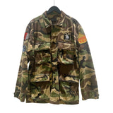 サンローラン SAINT LAURENT マルチワッペンミリタリージャケット 16SS 419304 カーキ コットン メンズ ミリタリージャケット