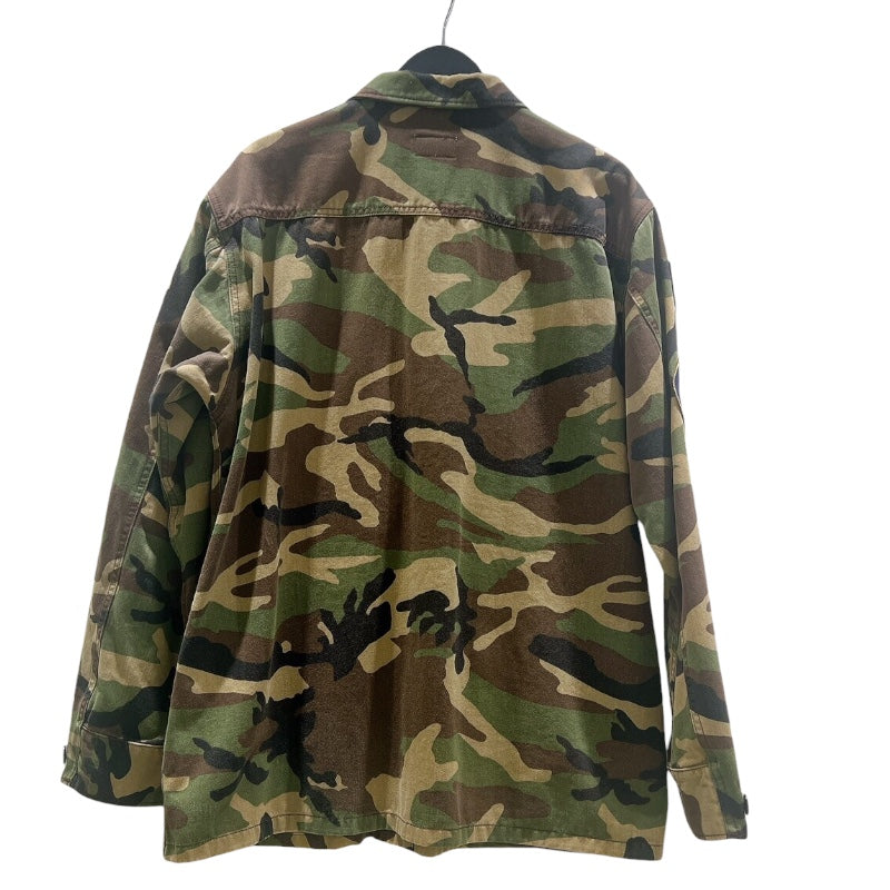 サンローラン SAINT LAURENT マルチワッペンミリタリージャケット 16SS 419304 カーキ コットン メンズ ミリタリージャケット