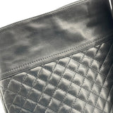 シャネル CHANEL マトラッセキルティングレザーロングブーツ 328017 ブラック レザー レディース ブーツ