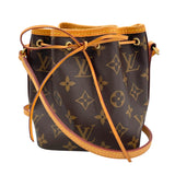 ルイ・ヴィトン LOUIS VUITTON ナノ・ノエ M41346 ブラウン モノグラム・キャンバス レディース ショルダーバッグ