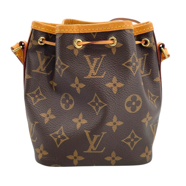 ルイ・ヴィトン LOUIS VUITTON ナノ・ノエ M41346 ブラウン モノグラム・キャンバス レディース ショルダーバッグ
