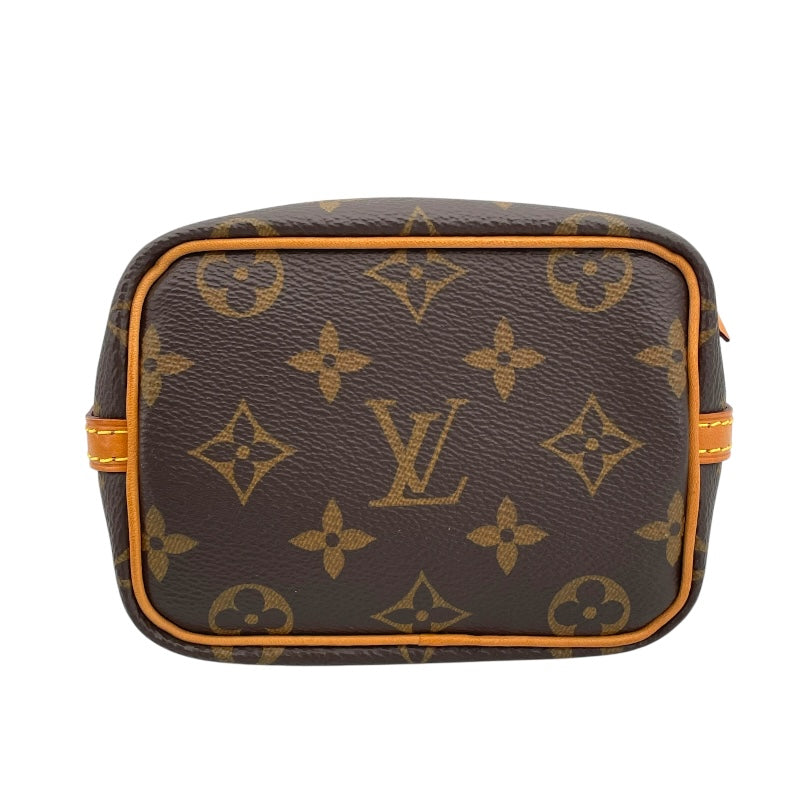 ルイ・ヴィトン LOUIS VUITTON ナノ・ノエ M41346 ブラウン モノグラム・キャンバス レディース ショルダーバッグ