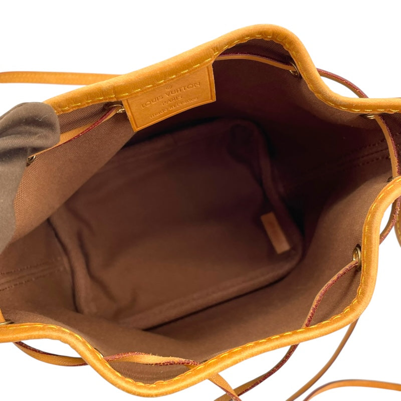 ルイ・ヴィトン LOUIS VUITTON ナノ・ノエ M41346 ブラウン モノグラム・キャンバス レディース ショルダーバッグ