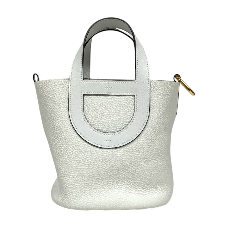 エルメス HERMES インザループ18 B刻 ニューホワイト ゴールド金具 トリヨン レディース ハンドバッグ