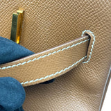 エルメス HERMES バーキン35 □F刻印 ゴールド ゴールド金具 クシュベル レディース ハンドバッグ
