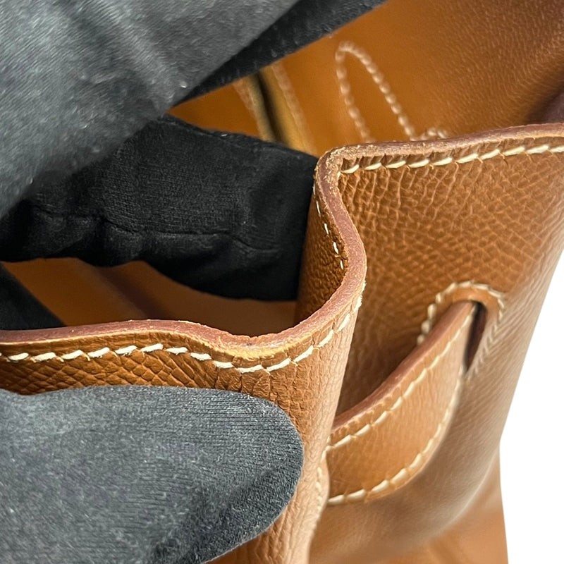 エルメス HERMES バーキン35 □F刻印 ゴールド ゴールド金具 クシュベル レディース ハンドバッグ