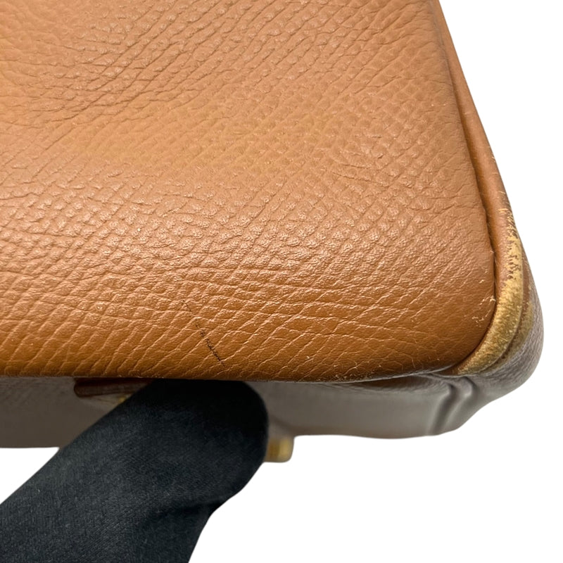 エルメス HERMES バーキン35 □F刻印 ゴールド ゴールド金具 クシュベル レディース ハンドバッグ