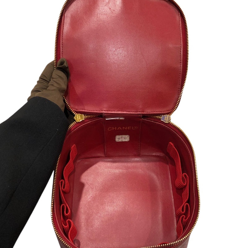 シャネル CHANEL ココマーク　バニティバッグ A01997 キャビアスキン/ゴールド金具 レディース その他バッグ